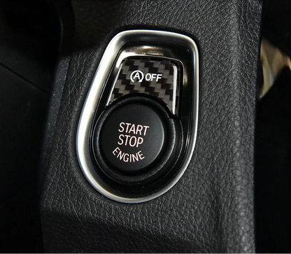 BMW 3/4 Series Carbon Fiber Start Stop Button Trim Sticker – Car Accessories | MotorWorld Marketplace