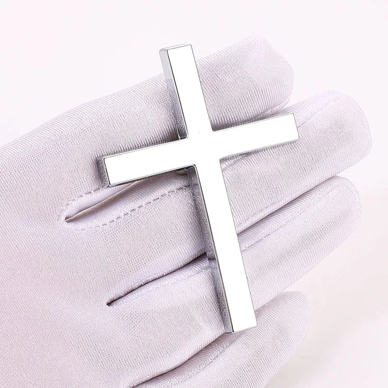 3D Metal Christian Cross Emblem Badge Decal for All Cars