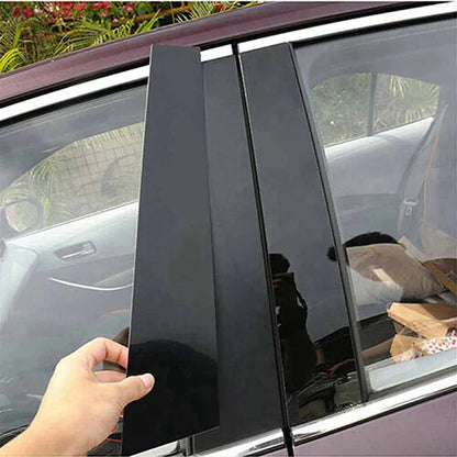 6Pcs Glossy Black Pillar Trim for Honda Civic 06-11 Sedan – Car Accessories | MotorWorld Marketplace