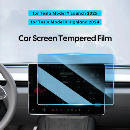 Tesla Model Y 2025 & Model 3 2024 Tempered Glass Protectors