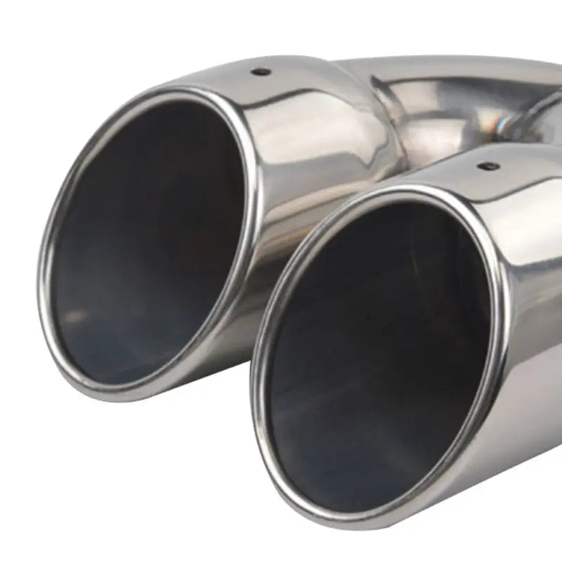 Universal Double Outlet Chrome Muffler Tip