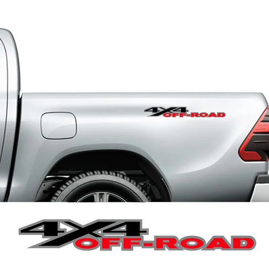 2Pcs 4X4 Off Road Decals for F150 Silverado Sierra Ram