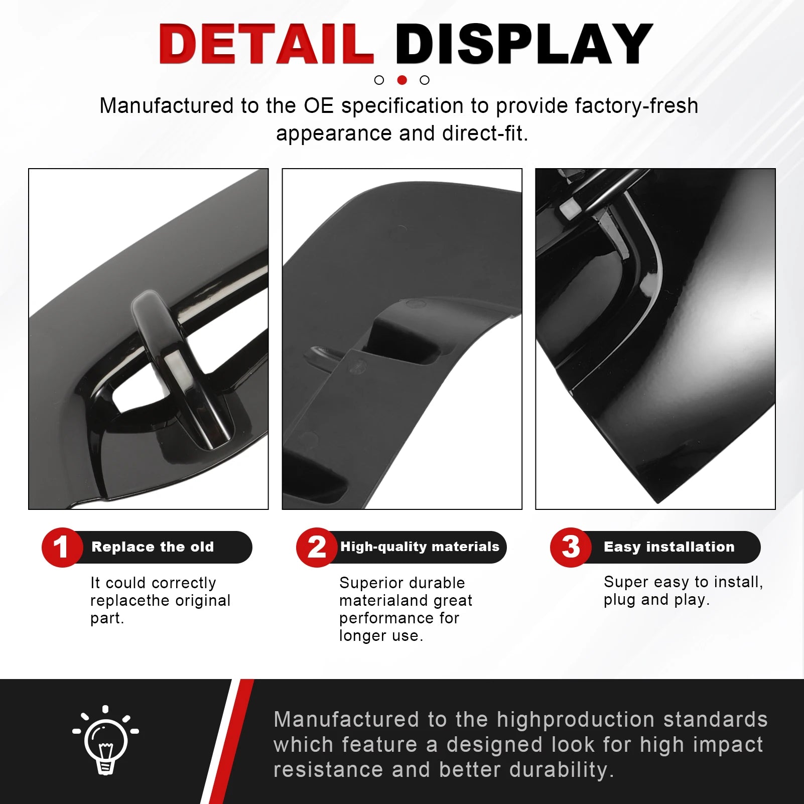 Front Fender Air Vent Covers for KIA Stinger 2017-2023, Pair – Car Accessories | MotorWorld Marketplace