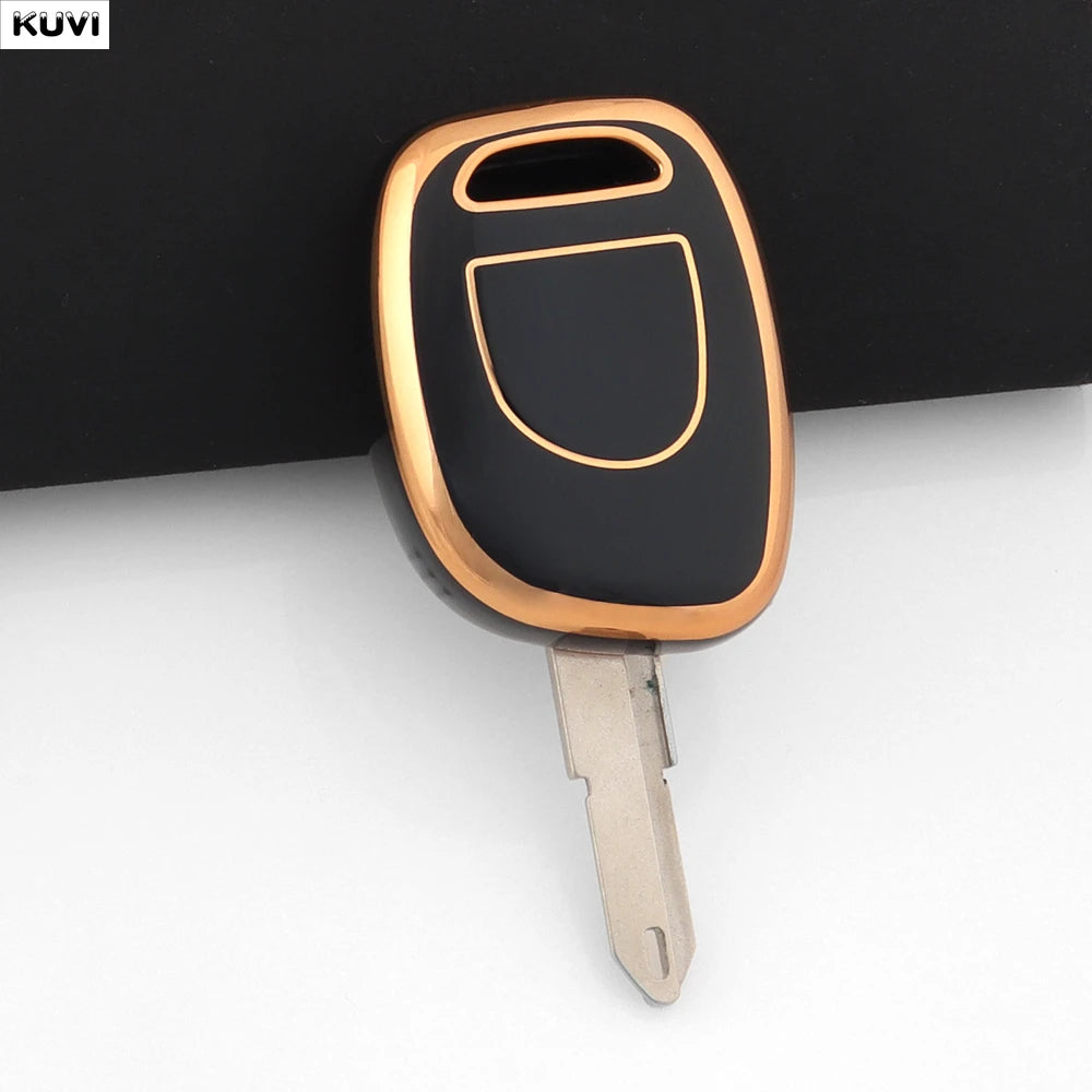 Hot Golden TPU Key Case for Renault Clio Kangoo Twingo