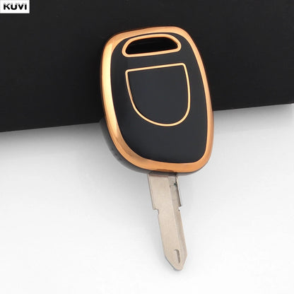 Hot Golden TPU Key Case for Renault Clio Kangoo Twingo