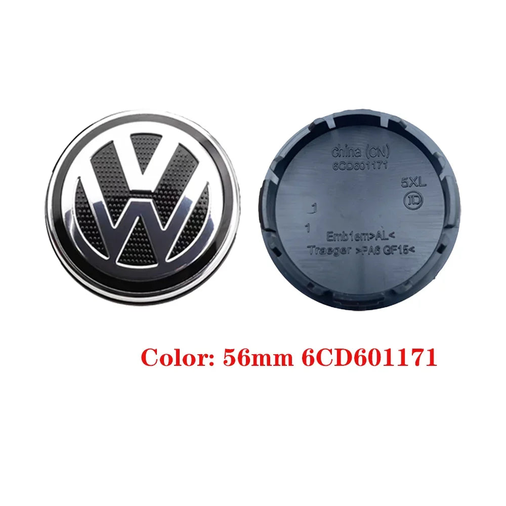 (NOT SOLD TO USA) VW 3B7601171 Wheel Center Caps 4pcs 55-76mm/2.17"-2.99" ABS Badge