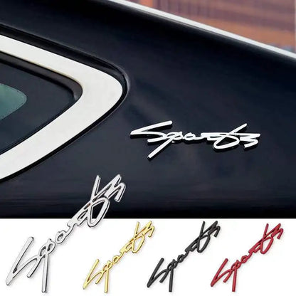 Universal 3D Metal SPORTS Emblem Badge Decal