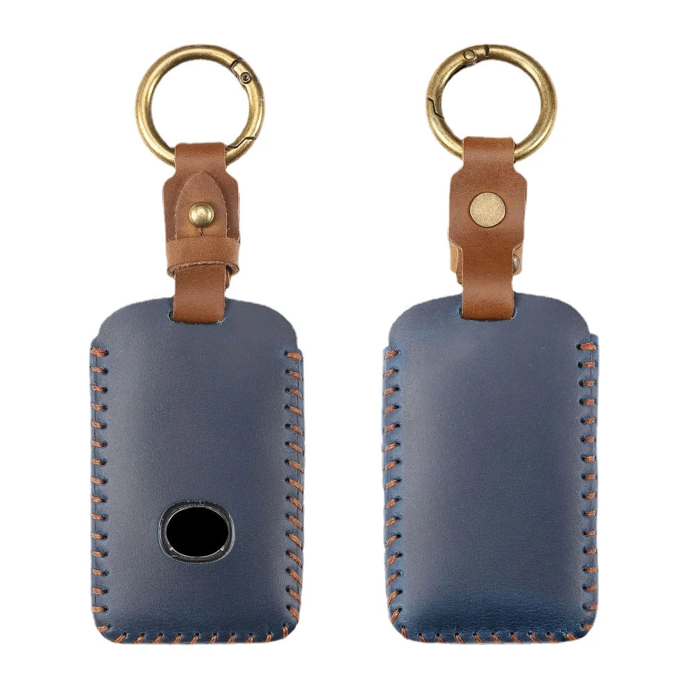 Premium Leather Mazda Key Case, Fits 3/4 Button, Durable