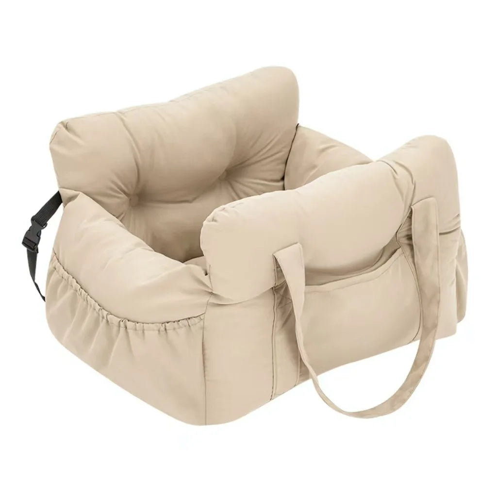 Dog Car Seat with Safety Belt – Secure, Washable, Non-Slip Light Yellow – Car Accessories | MotorWorld Marketplace