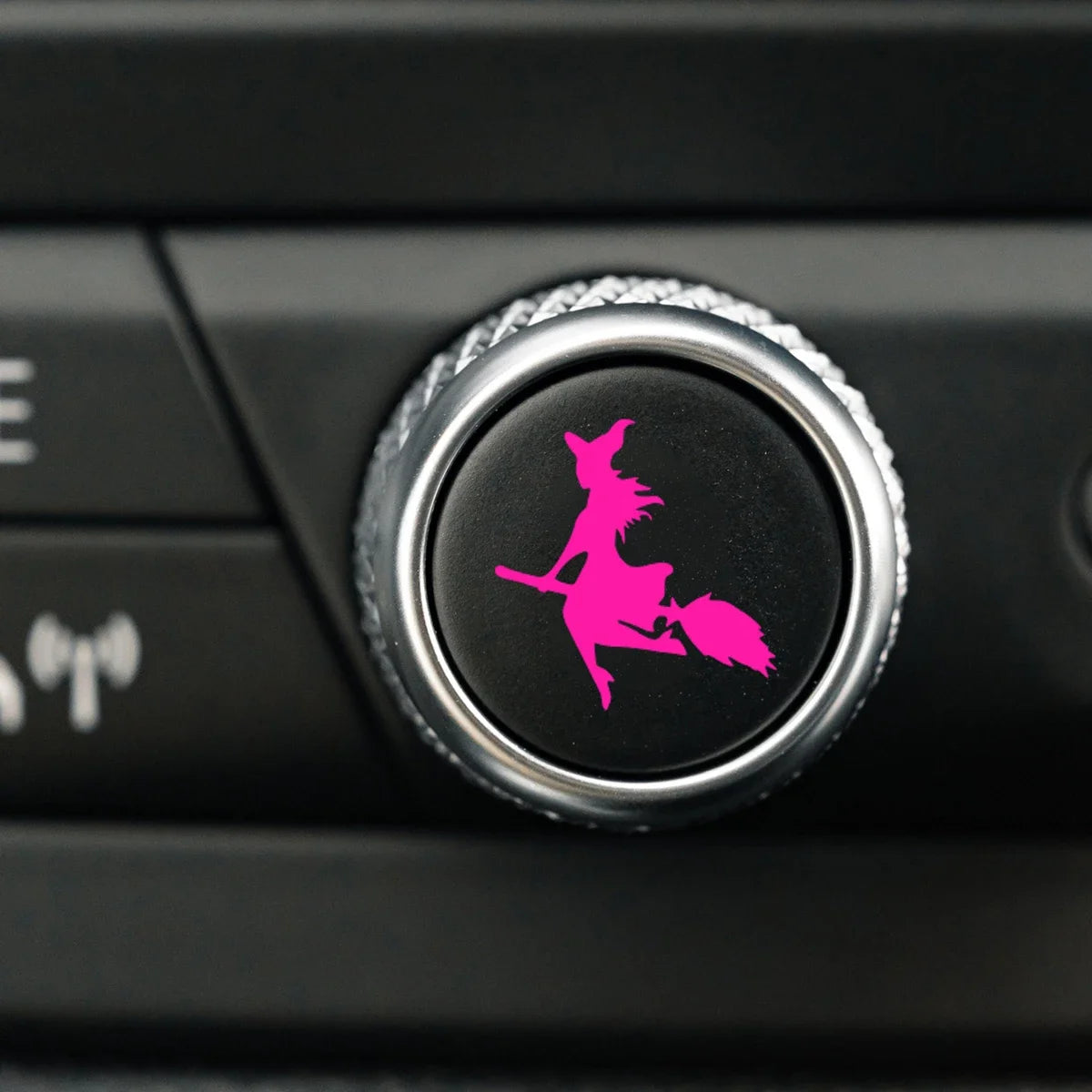 Witch Car Button Vinyl Decals – Spooky Halloween Interior Decor P-2PCS – Car Accessories | MotorWorld Marketplace