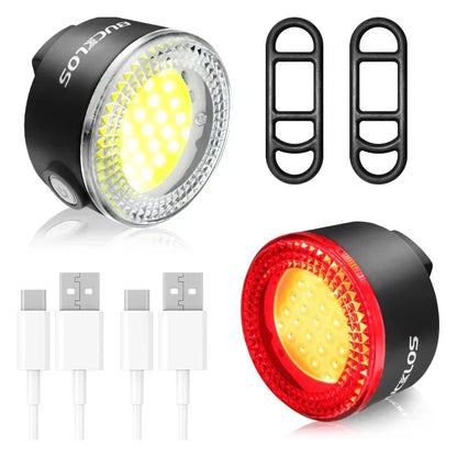 BUCKLOS LED Bike Light Set, Rechargeable COB Front & Rear M1-PAIR-400mAh – Car Accessories | MotorWorld Marketplace