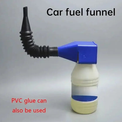 Entonnoir pliable pour carburant et huile avec filtre à pression – Pour voitures et motos