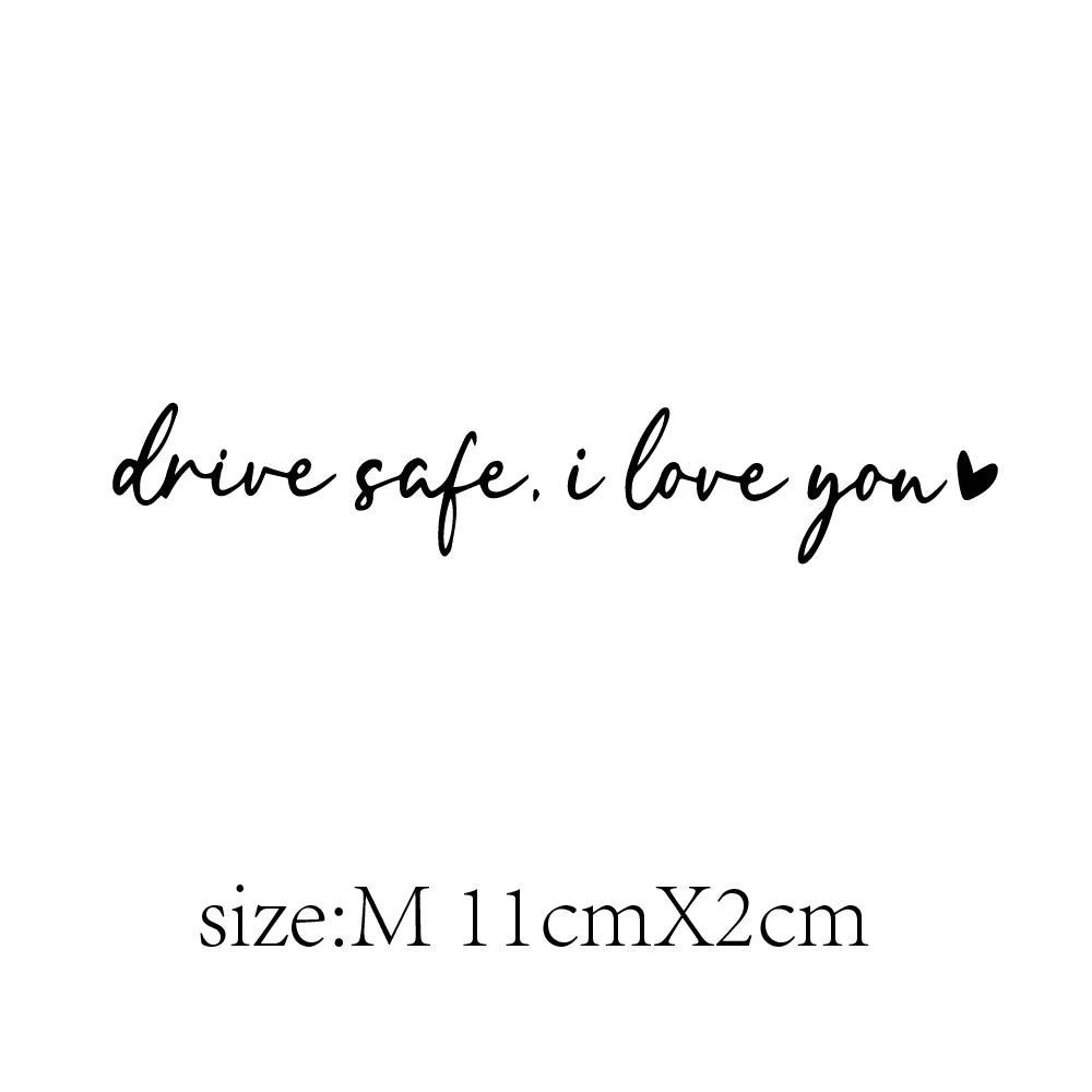 Drive Safe I Love You Car Decal – Scratch Cover, Pro Fit – Car Accessories | MotorWorld Marketplace