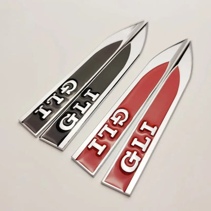 3D Metal Fender Badge Emblems for VW Golf 5/6/7 GTD GLI