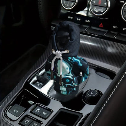 Punk Skull Gear Shift Cover – Dustproof Halloween Car Accessory Blue – Car Accessories | MotorWorld Marketplace