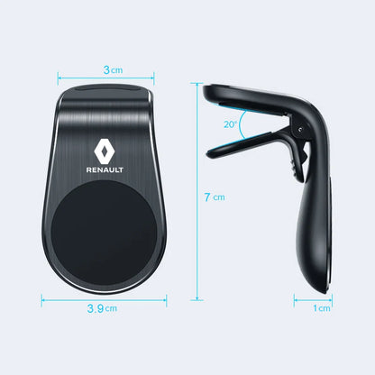 Metal Magnetic Car Phone Holder Auto Logos for Renault