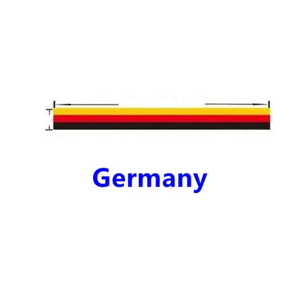 Custom Tricolor National Flag Car Vinyl Decal Sticker