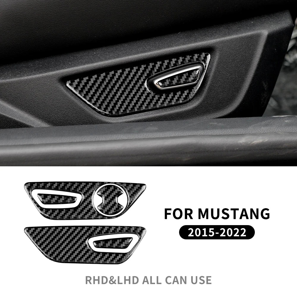 Real Carbon Fiber Interior Trim for Ford Mustang 2015-2023 27 Soft Carbon – Car Accessories | MotorWorld Marketplace
