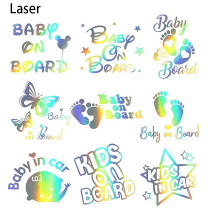 Autocollant pour voiture avec bébé à bord