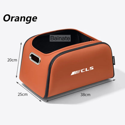 Mercedes CLS C218/C219 Trunk Storage Box – Leather, Pro Fit Orange – Car Accessories | MotorWorld Marketplace