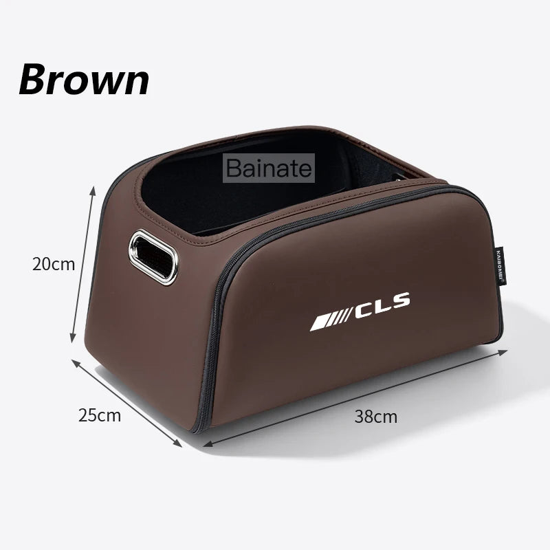 Mercedes CLS C218/C219 Trunk Storage Box – Leather, Pro Fit Brown – Car Accessories | MotorWorld Marketplace