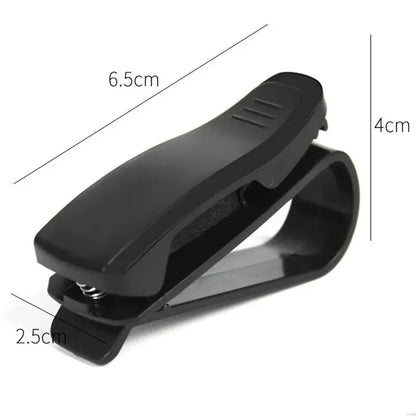 2PCS Universal Car Sun Visor Glasses & Card Clip Holder Set