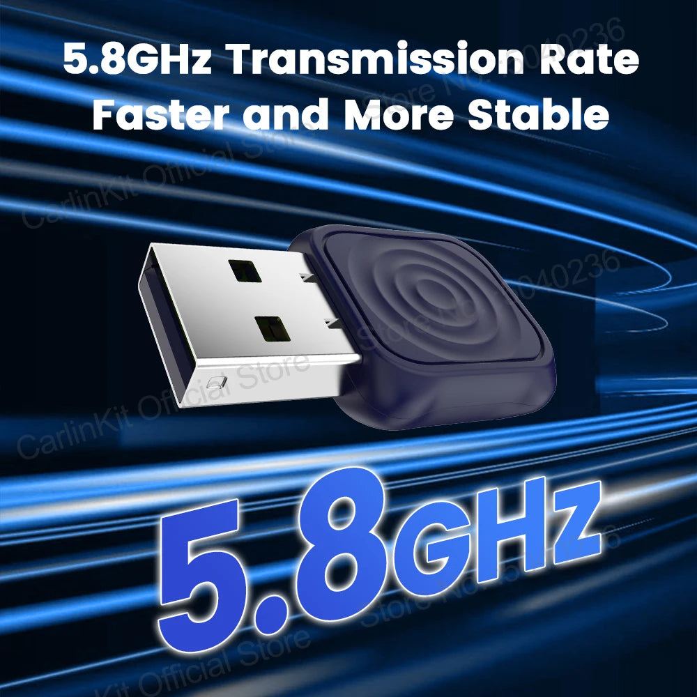 CarlinKit 5.0 Mini Adapter Wireless CarPlay & Android Auto