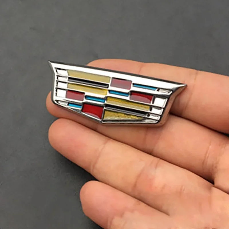 (NOT SOLD TO USA) 3D Metal Emblem Badge for Cadillac Escalade DTS SRX XT5 Cai-Silver-Small – Car Accessories | MotorWorld Marketplace
