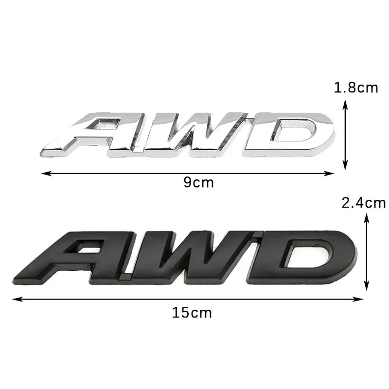 Universal 3D Metal AWD 4WD Emblem Badge for SUV & Off-Road Pros