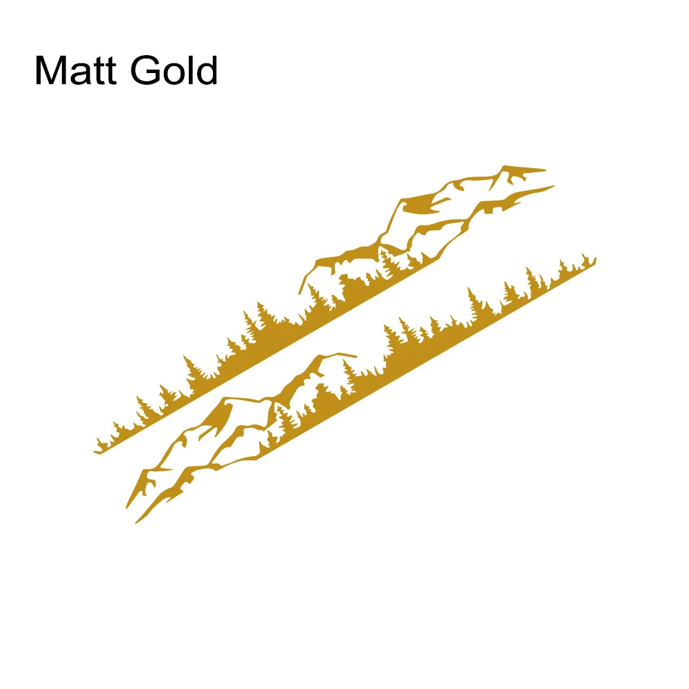 Forest Mountain Vinyl Decal for Ford Bronco TRX4 2021-2023 Matt Gold – Car Accessories | MotorWorld Marketplace