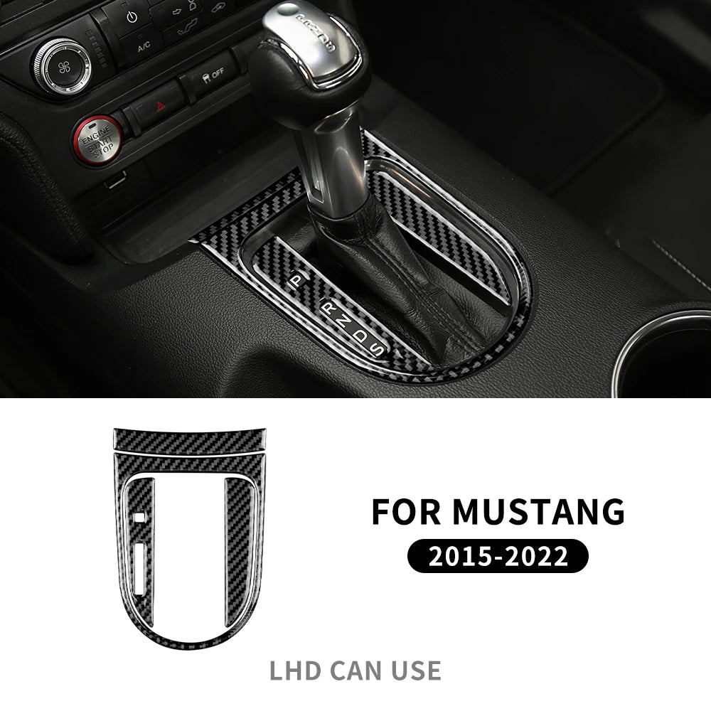 Real Carbon Fiber Interior Trim for Ford Mustang 2015-2023 13 Soft Carbon – Car Accessories | MotorWorld Marketplace