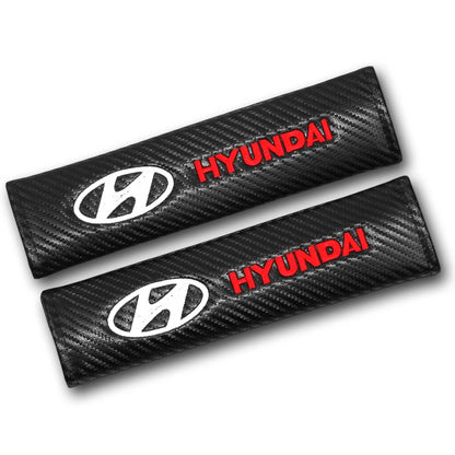 Hyundai Carbon Fiber Seat Belt Pads