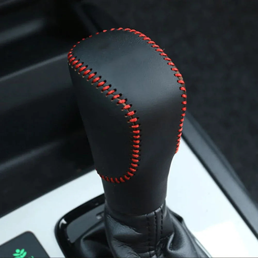 Genuine Leather Gear Shift & Handbrake Covers for Honda Fit 20-21 red line – Car Accessories | MotorWorld Marketplace