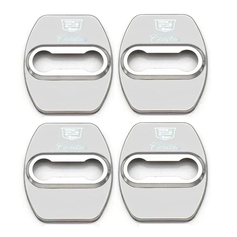 (NOT SOLD TO USA) 4pcs Door Lock Cover Stickers for Cadillac CTS/ATS/Escalade A-Silver – Car Accessories | MotorWorld Marketplace