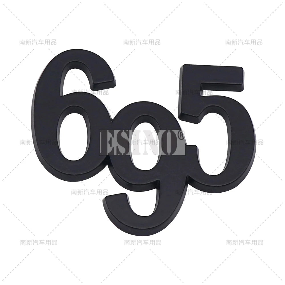 3D Zinc Alloy Badge Emblem for Alfa Romeo Abarth 595 695 Matte Black 695 – Car Accessories | MotorWorld Marketplace