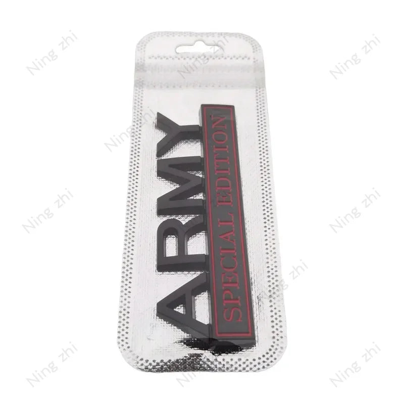 ARMY SPECIAL EDITION 3D Chrome Emblem Badge – Pro Styling – Car Accessories | MotorWorld Marketplace