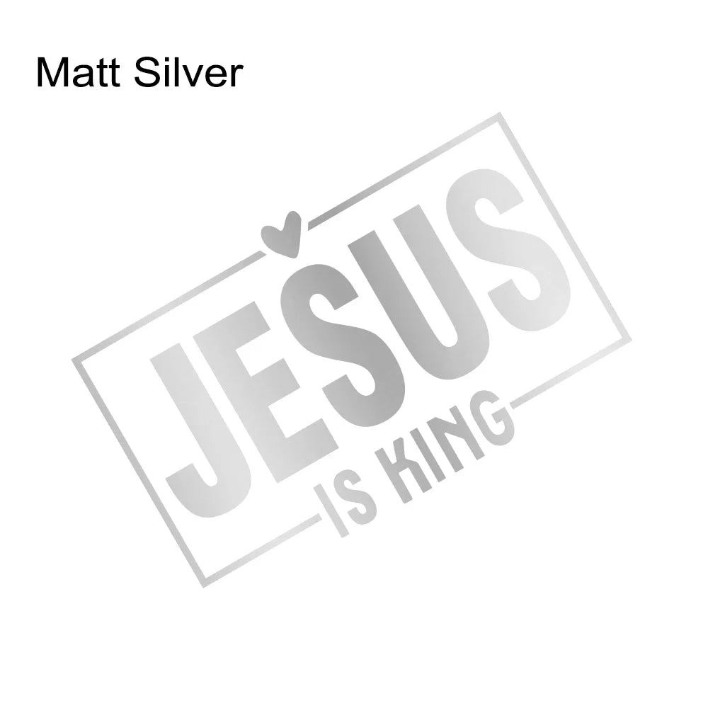 Jesus Is King Laser Vinyl Decal 15x9.4cm – Pro Auto Accessory