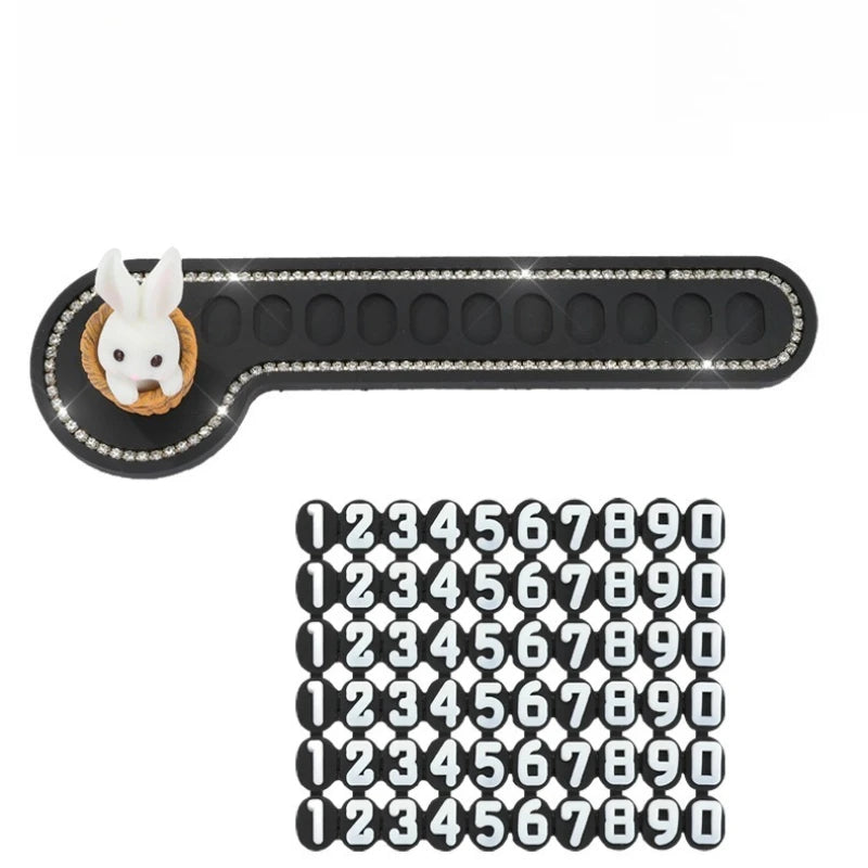 Cartoon Bunny Parking Card Set – Pro Temporary Stop Sign – Car Accessories | MotorWorld Marketplace