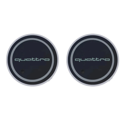 LED Cup Holder Coaster Lights for Audi A1-A8 Q Series S RS