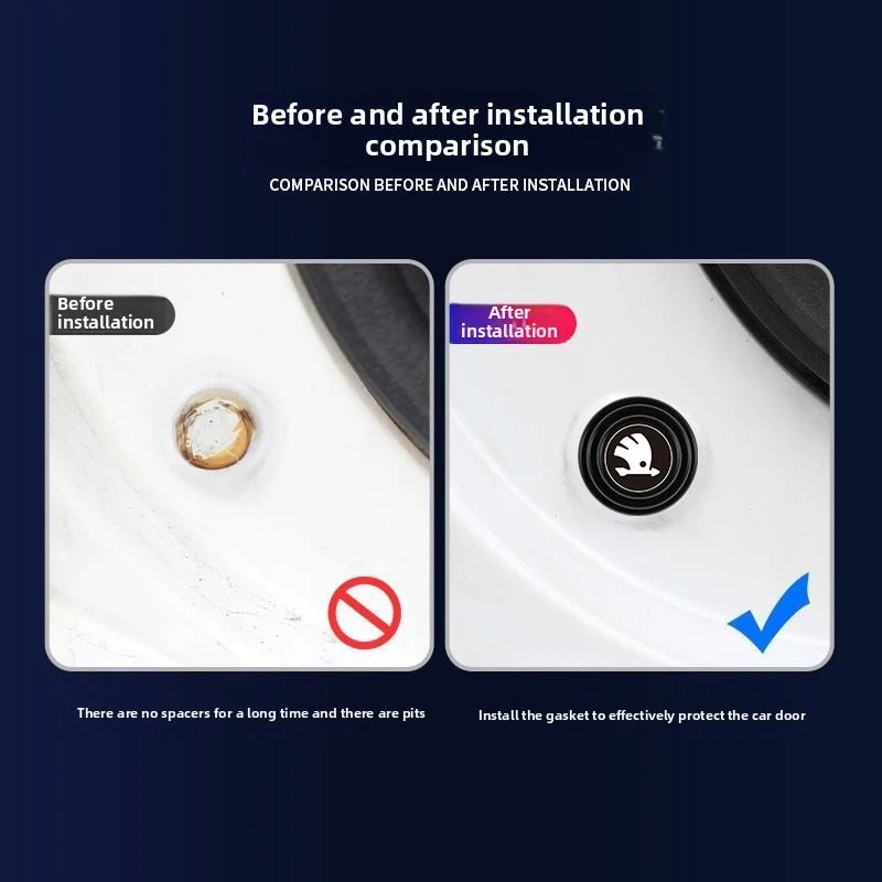 Thickened Trunk Shock Pads for Skoda