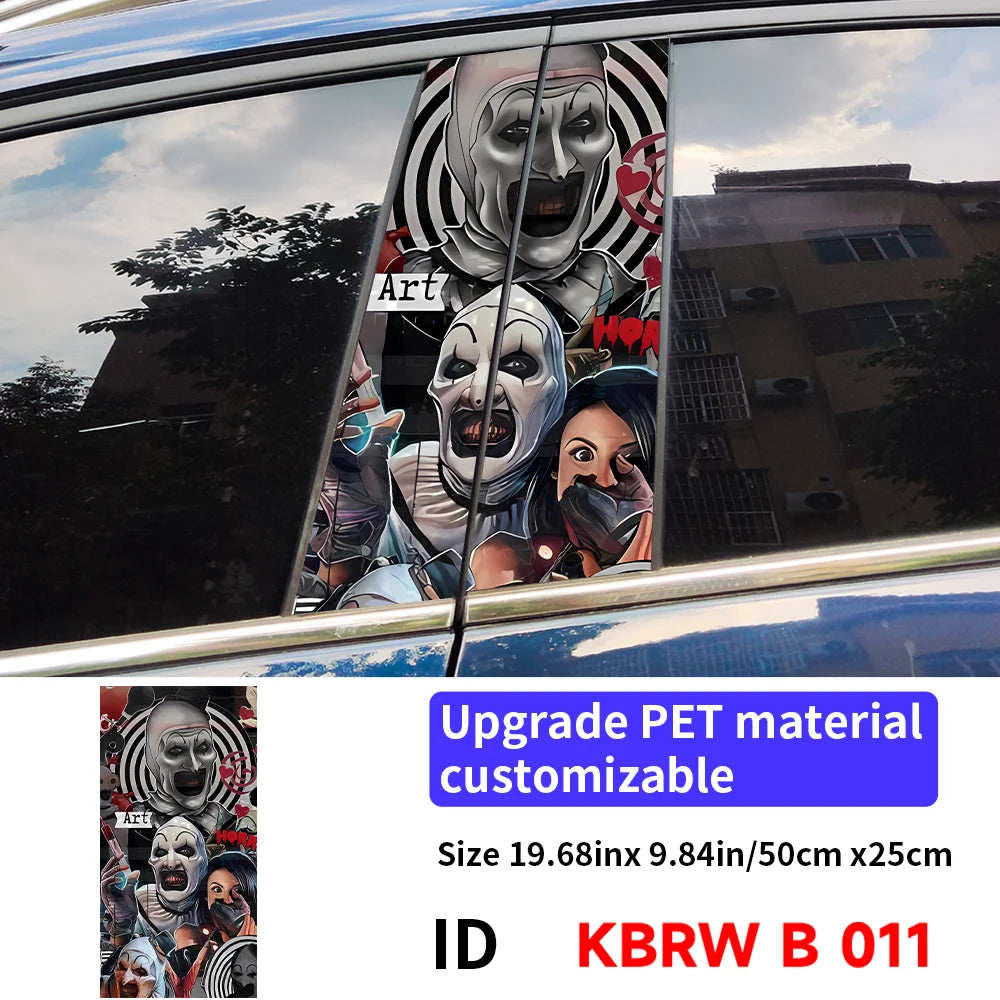 Horror Ghost B Pillar Car Stickers | Waterproof, UV-Proof 011 – Car Accessories | MotorWorld Marketplace
