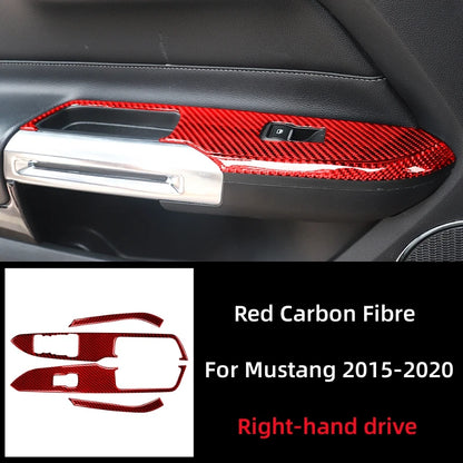 Carbon Fiber Window Switch Trim for Mustang GT 2015-2021