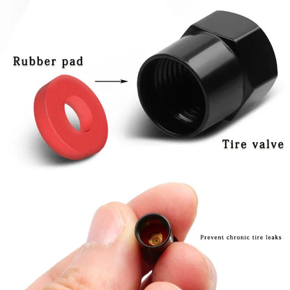 4PC Metal Valve Caps for Skoda