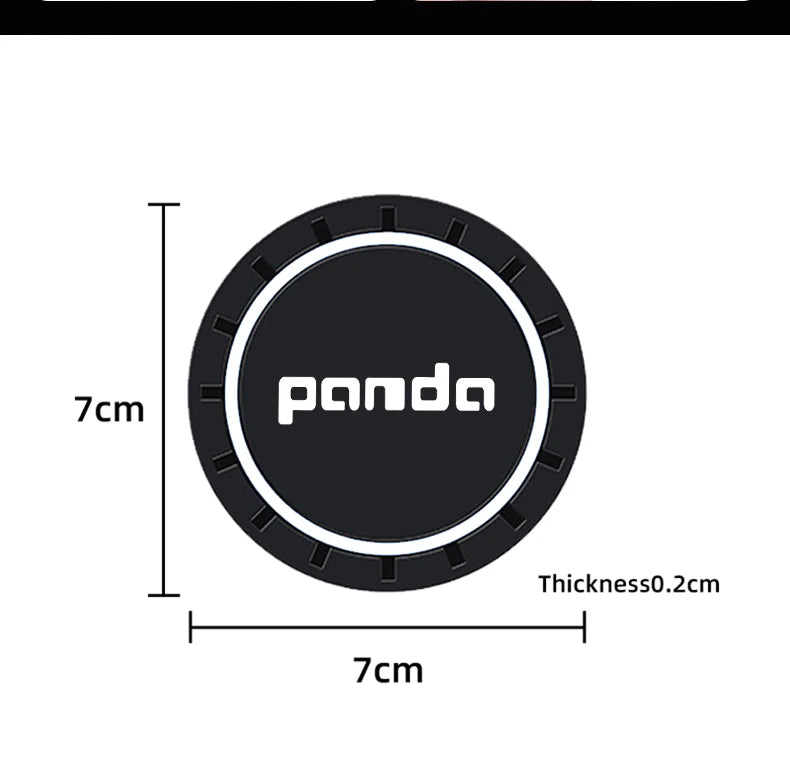 Fiat Panda 2008-2011 Cup Holder Silicone Anti-Slip Coasters