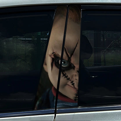 **Halloween Car B Pillar Sticker – Horror Protective Film 1/2pcs** MO 082 – Car Accessories | MotorWorld Marketplace