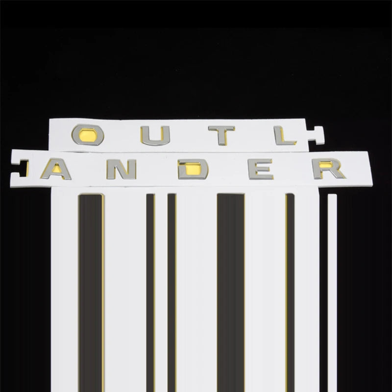 ABS Chrome 3D Hood Emblem Badge for Mitsubishi Outlander