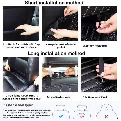PU Leather Car Seat Back Protector Pad – Anti-Kick, Durable – Car Accessories | MotorWorld Marketplace