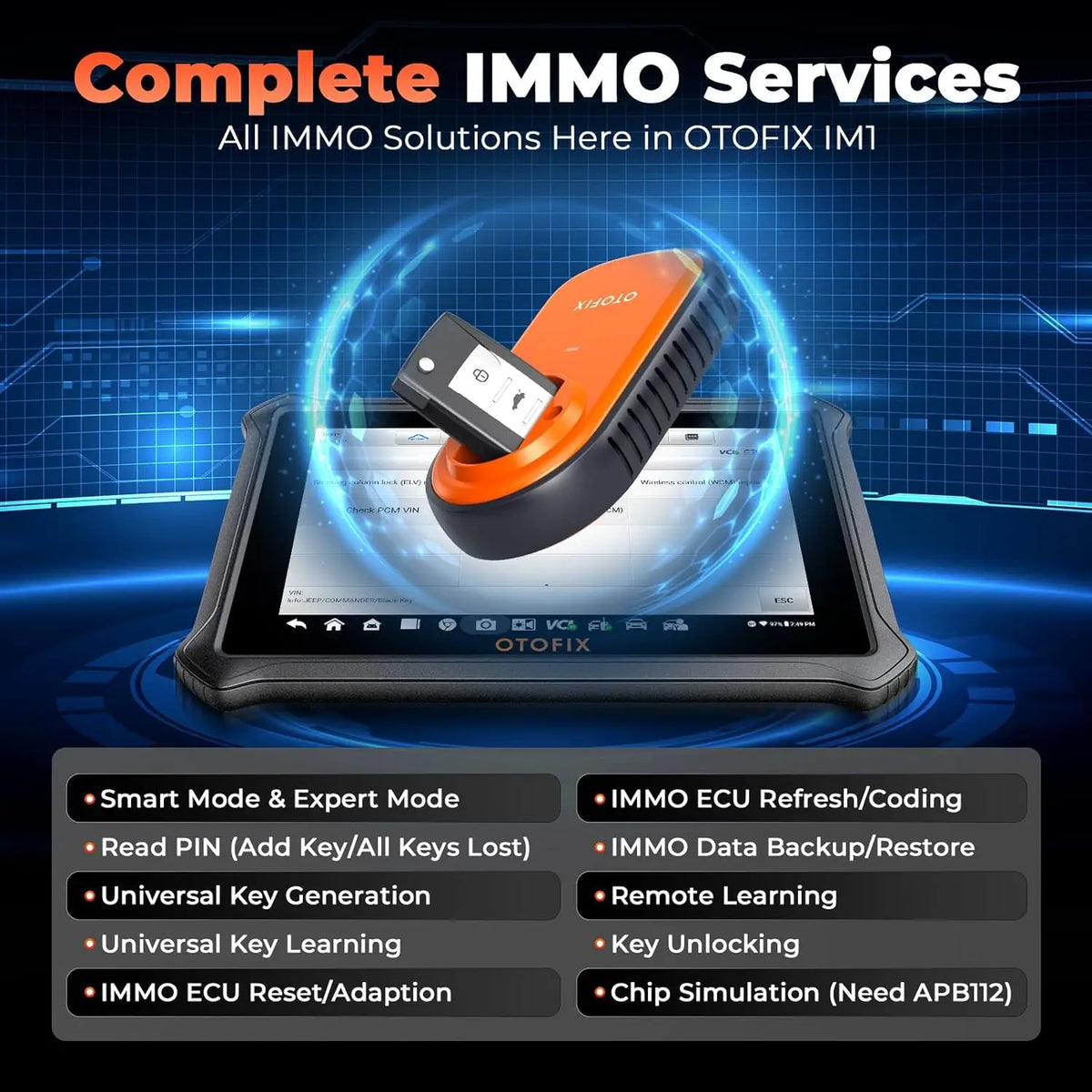OTOFIX IM1 XP1 Pro Key Programmer & Full System Scanner – Car Accessories | MotorWorld Marketplace