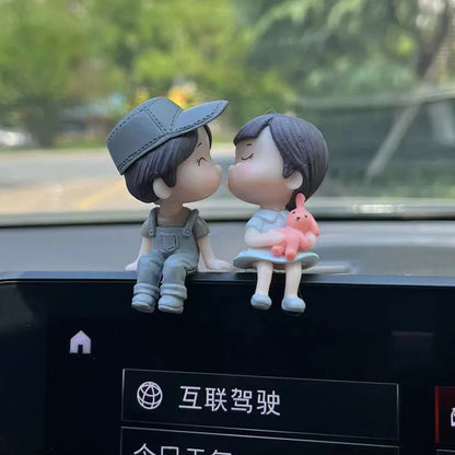 Figurines de couple de dessins animés mignons