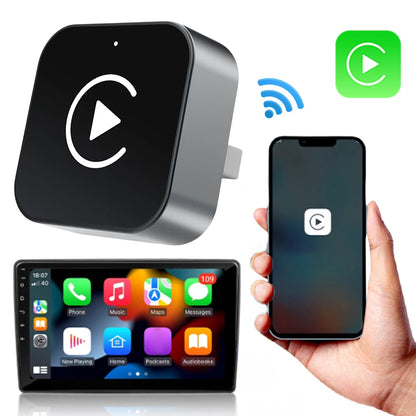 2-in-1 Wireless CarPlay & Android Auto Adapter, Plug & Play